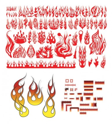 さまざまな実用的な火災のトーテムのクリップアート