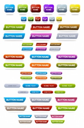 Variety Of Web20 Button Psd Layered