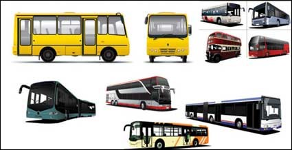 çeşitli otobüs otobüs vektör