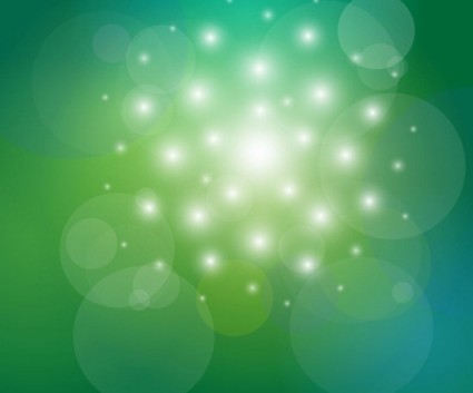 Vector Abstract Background Green And Bokeh