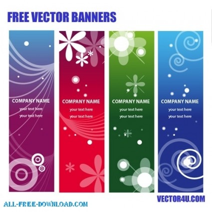 Vector anuncios banners