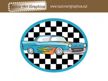 vector nghệ thuật đồ họa cổ điển ô tô