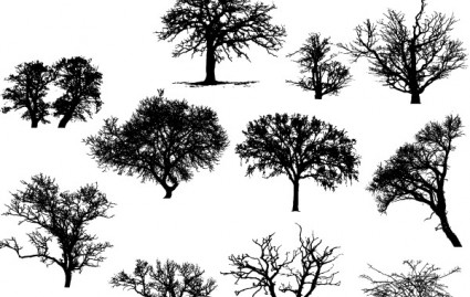 Vector arte árboles