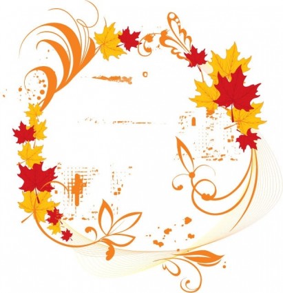 marco elegante otoño Vector