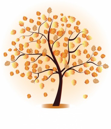 árvore de outono de vetor