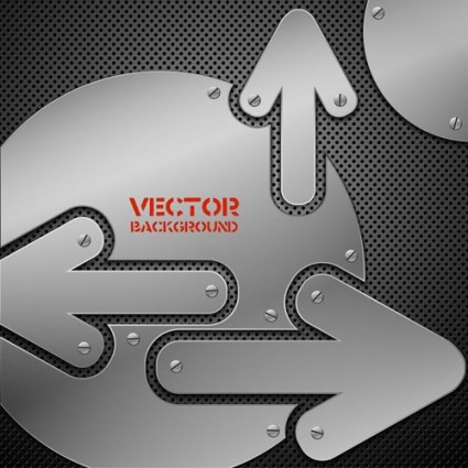 Vector Background Of Metallic