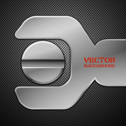 Vector background de métalliques