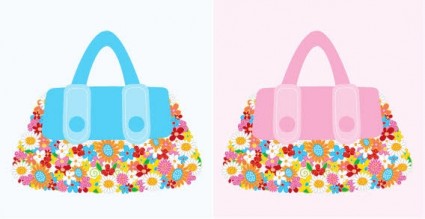 バッグの花をベクトルします。