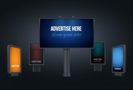 cartelloni pubblicitari vettoriale