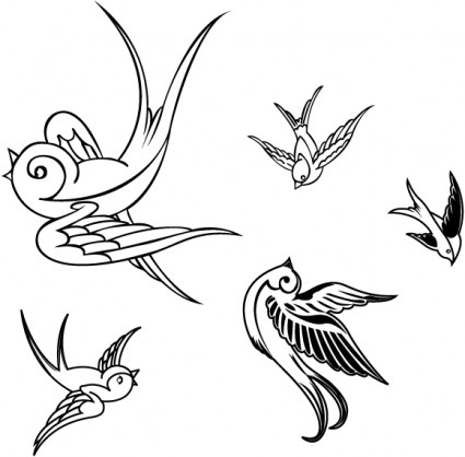 Vector Birds Sparrows