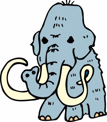 Vector de dibujos animados elefante