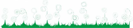 vector phim hoạt hình màu xanh lá cây cỏ