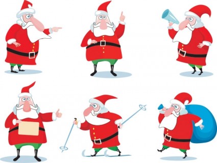 Векторный мультфильм Санта-Клауса