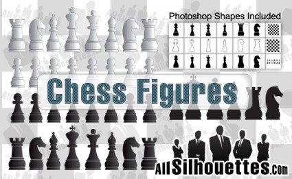 figure di scacchi vettoriale