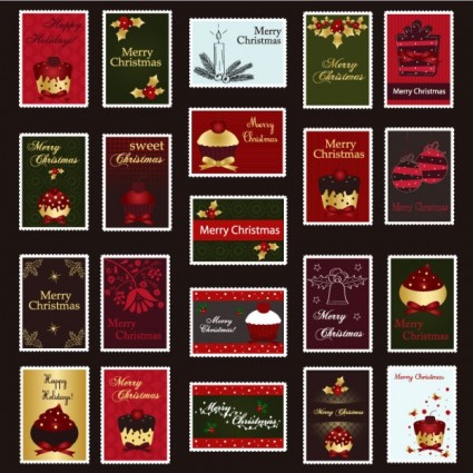 Vector Christmas Stamps