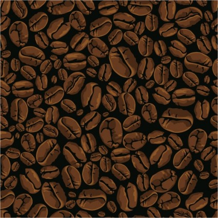 Fondo de granos de café del vector