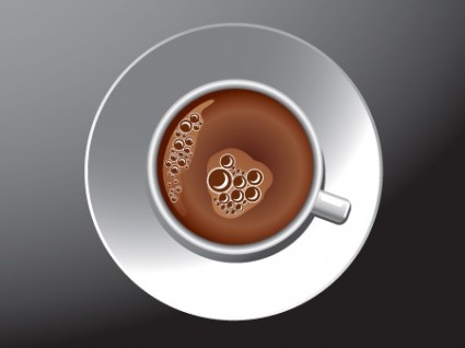 вектор кофе в чашку