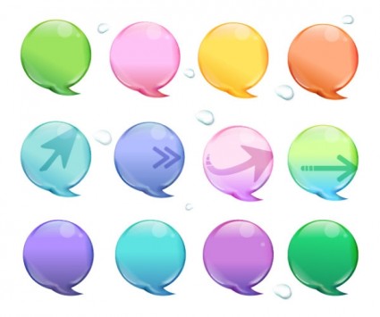 vektör renk iletişim balonu