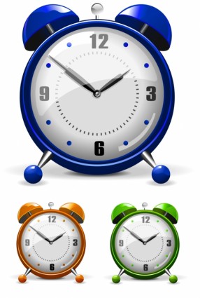 Vector Colorful Alarm Clock