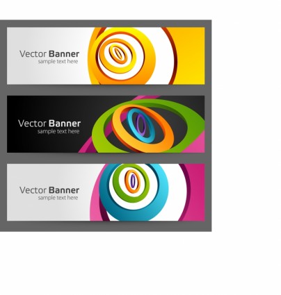 Vector Colorful Bright Banner