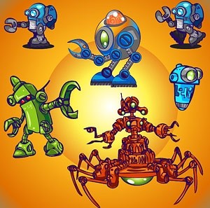 robot cute Vector