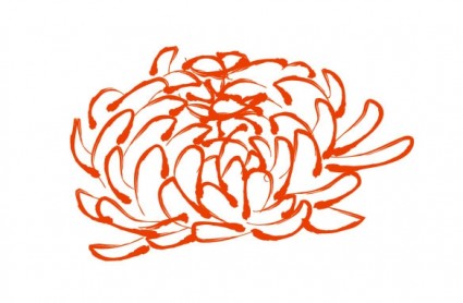 矢量菊花图案
