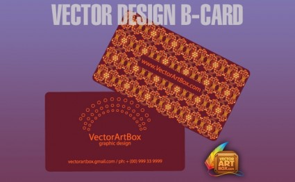 ベクトル デザイン b カード
