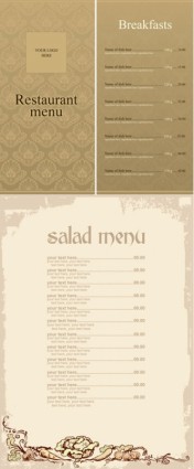 vektor elegan menu