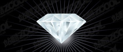 Vector requintado diamante material