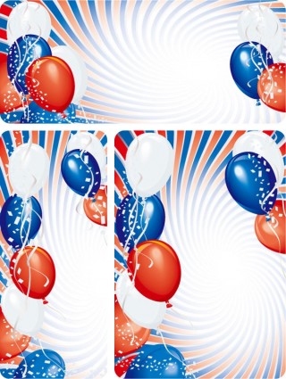 Vector globos de colores festivos