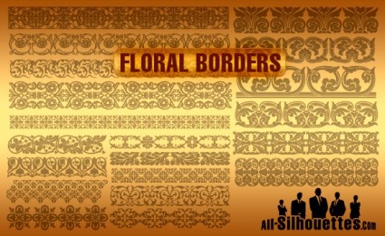 fronteras floral Vector