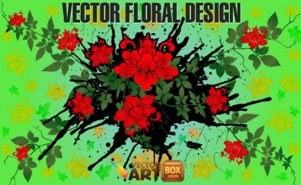 diseño floral Vector