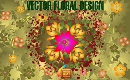 Desain floral Vector