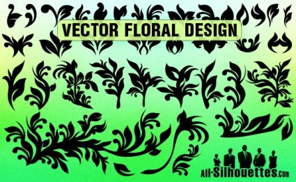 diseño floral Vector