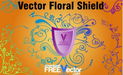 Bouclier floral Vector