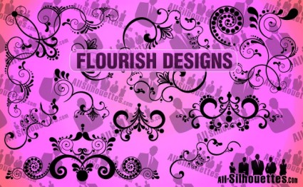 vector flourish thiết kế