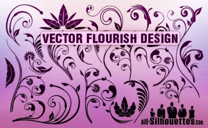 Vector florecer diseños