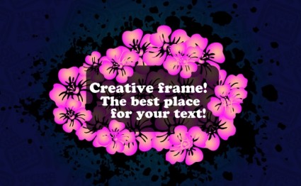 Vektor-Blumen-frame