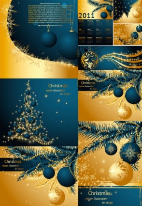Vector oro Navidad
