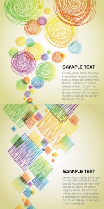 lápices de colores de fondo de gráficos de Vector