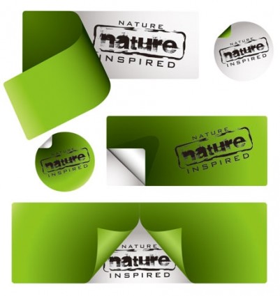 Vector Green Stickers