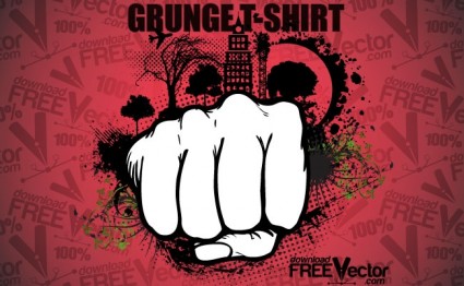 camiseta Vector grunge