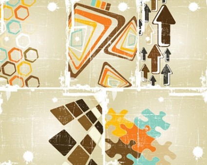 Vector Grungy Abstract Backgrounds