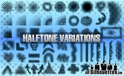 vector halftones yếu tố