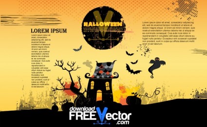 Vector cartel de halloween
