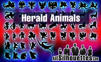 Vektor-Herold-Tiere
