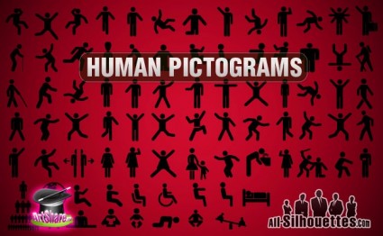Vector humano pictograma