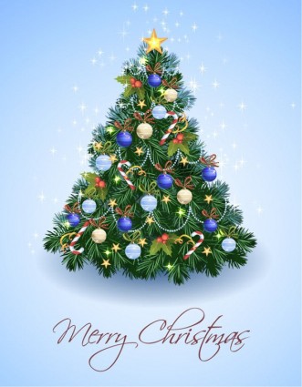 árbol de Navidad de ilustración vectorial