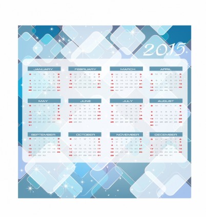 向量圖新年日曆