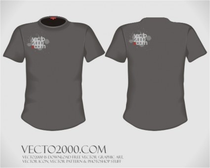 Vector Illustration T Shirt Design Template For Men